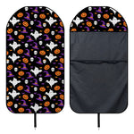 Happy Halloween Ghost Pattern Print Waterproof Car Seat Cover