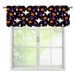 Happy Halloween Ghost Pattern Print Window Valance