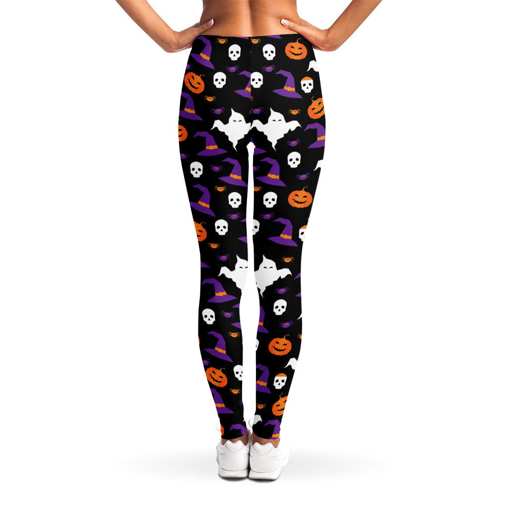 Happy Halloween Ghost Pattern Print Women's Leggings