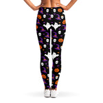 Happy Halloween Ghost Pattern Print Women's Leggings