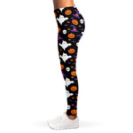 Happy Halloween Ghost Pattern Print Women's Leggings