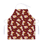 Happy Jack Russell Terrier Pattern Print Adjustable Apron