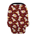 Happy Jack Russell Terrier Pattern Print Baby Seat Cover