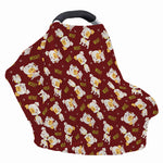 Happy Jack Russell Terrier Pattern Print Baby Seat Cover