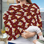 Happy Jack Russell Terrier Pattern Print Baby Seat Cover