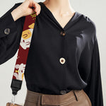 Happy Jack Russell Terrier Pattern Print Bag Strap