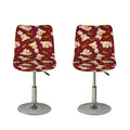 Happy Jack Russell Terrier Pattern Print Bar Stool Covers