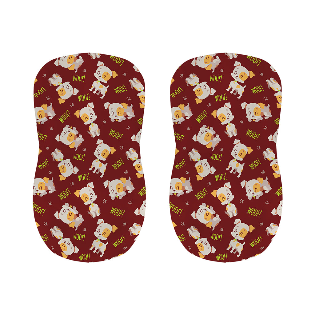 Happy Jack Russell Terrier Pattern Print Bar Stool Covers