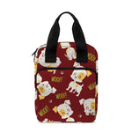 Happy Jack Russell Terrier Pattern Print Bible Tote Bag
