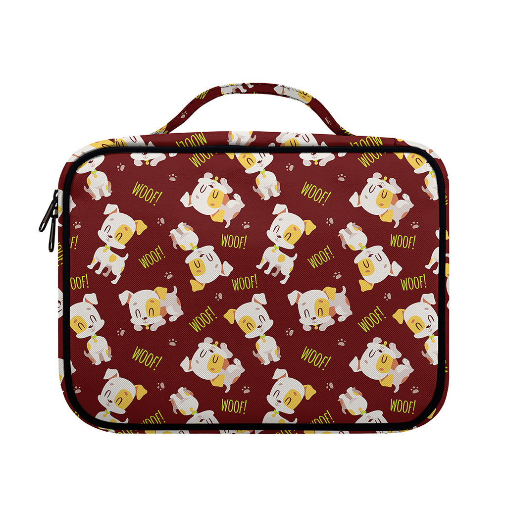 Happy Jack Russell Terrier Pattern Print Briefcase Bible Bag