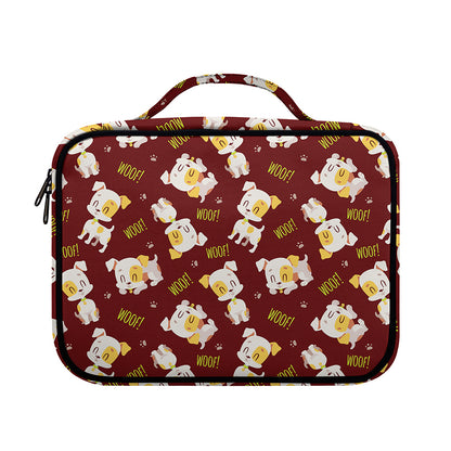 Happy Jack Russell Terrier Pattern Print Briefcase Bible Bag