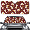 Happy Jack Russell Terrier Pattern Print Car Windshield Sun Shade