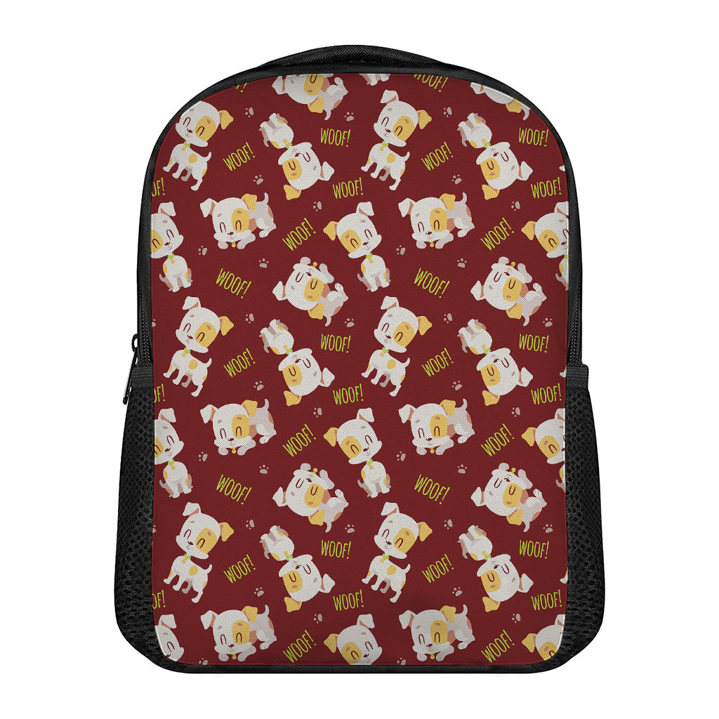 Happy Jack Russell Terrier Pattern Print Casual Backpack