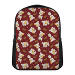 Happy Jack Russell Terrier Pattern Print Casual Backpack