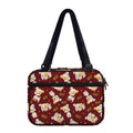 Happy Jack Russell Terrier Pattern Print Double Strap Bible Bag