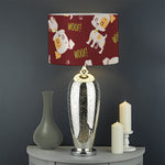 Happy Jack Russell Terrier Pattern Print Drum Lamp Shade