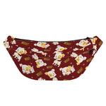 Happy Jack Russell Terrier Pattern Print Fanny Pack