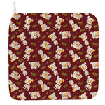 Happy Jack Russell Terrier Pattern Print Hand Towel