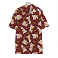 Happy Jack Russell Terrier Pattern Print Hawaiian Shirt