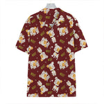 Happy Jack Russell Terrier Pattern Print Hawaiian Shirt