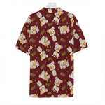 Happy Jack Russell Terrier Pattern Print Hawaiian Shirt