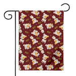 Happy Jack Russell Terrier Pattern Print House Flag
