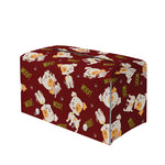 Happy Jack Russell Terrier Pattern Print Leather Tissue Box Cover