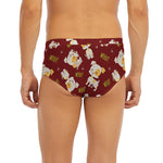 Happy Jack Russell Terrier Pattern Print Men's Briefs