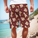 Happy Jack Russell Terrier Pattern Print Men's Cargo Shorts