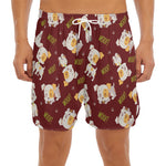 Happy Jack Russell Terrier Pattern Print Men's Split Running Shorts