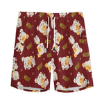 Happy Jack Russell Terrier Pattern Print Men's Sports Shorts