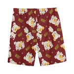 Happy Jack Russell Terrier Pattern Print Men's Sports Shorts