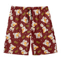 Happy Jack Russell Terrier Pattern Print Men's Swim Trunks