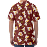 Happy Jack Russell Terrier Pattern Print Men's Velvet T-Shirt