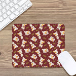 Happy Jack Russell Terrier Pattern Print Mouse Pad