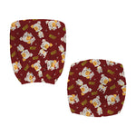 Happy Jack Russell Terrier Pattern Print Office Chair Cover