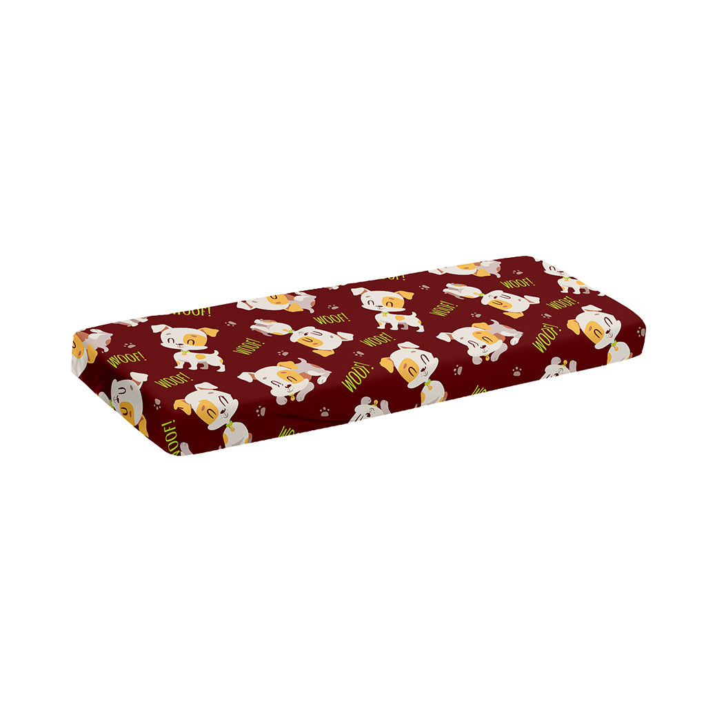 Happy Jack Russell Terrier Pattern Print Piano Keyboard Cover