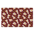 Happy Jack Russell Terrier Pattern Print Polyester Doormat