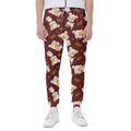 Happy Jack Russell Terrier Pattern Print Joggers
