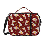 Happy Jack Russell Terrier Pattern Print Shoulder Strap Bible Bag