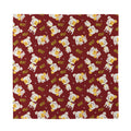 Happy Jack Russell Terrier Pattern Print Silk Bandana