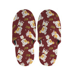 Happy Jack Russell Terrier Pattern Print Slippers