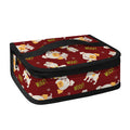 Happy Jack Russell Terrier Pattern Print Small Lunch Bag