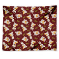 Happy Jack Russell Terrier Pattern Print Tapestry
