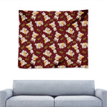 Happy Jack Russell Terrier Pattern Print Tapestry