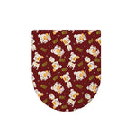 Happy Jack Russell Terrier Pattern Print Toilet Lid Cover