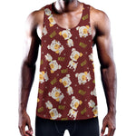 Happy Jack Russell Terrier Pattern Print Training Tank Top