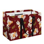 Happy Jack Russell Terrier Pattern Print Utility Tote Bag