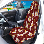 Happy Jack Russell Terrier Pattern Print Waterproof Car Seat Cover