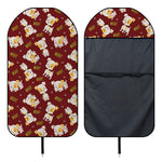 Happy Jack Russell Terrier Pattern Print Waterproof Car Seat Cover